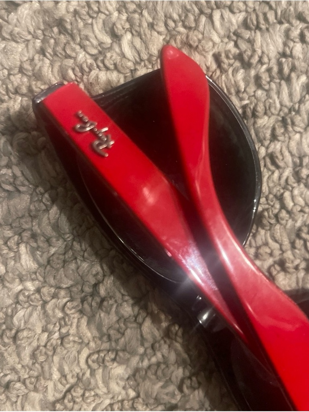 Ray-Ban Red and Black Women's Sunglasses